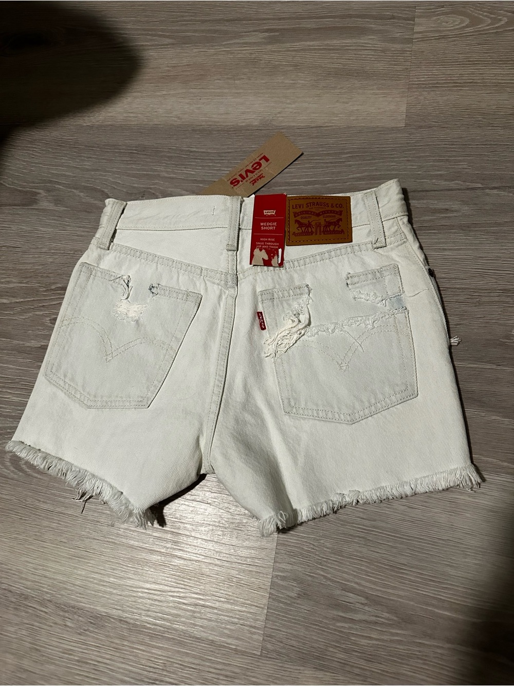 Levi's Distressed Denim Shorts